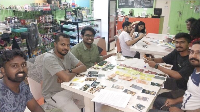 March 17th playtesting at Playfest Trivandrum Eves Cafe